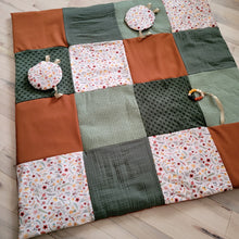 Charger l'image dans la galerie, COCCINELLES/FLEURS (VERT/CARAMEL)