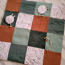 Charger l'image dans la galerie, COCCINELLES/FLEURS (VERT/CARAMEL)